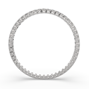 Calpurnia Round Cut Diamond Bangle Bracelet Prong Set (10 ctw) - Nivetta
